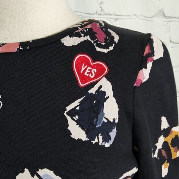 ONLY Cropped Embroidered Graphic Sweatshirt Top XS - Picture 8 of 11